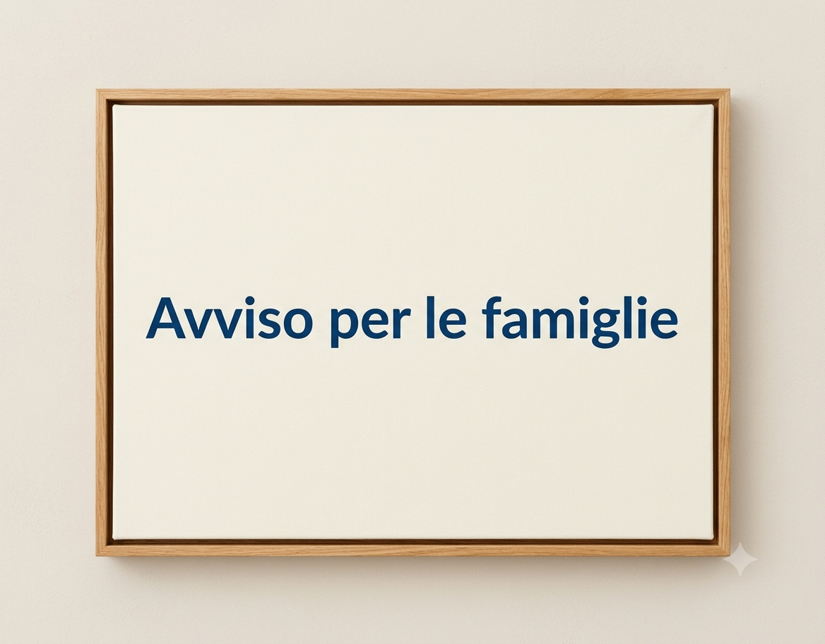 Avviso alle famiglie